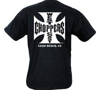 West Coast Choppers Tee Shirt Iron Cross Noir
