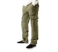 West Coast Choppers WCC Caine - Pantalon Cargo Vert Homme Pantalon Cargo Vert M 100% Coton Cargo