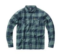 West Coast Choppers WCC Rigid Flannel Green/Navy Homme Chemise manches longues vert/bleu L