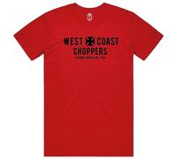West Coast Choppers WCC T-Shirt Eagle - Blanc, Rouge, 3XL