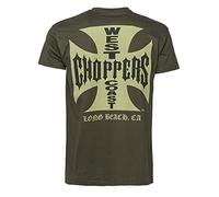 West Coast Choppers WCC T-Shirt Iron Cross Solid Khaki-M