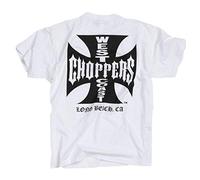 West Coast Choppers WCC T-Shirt Iron Cross Weiss-XXXL