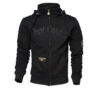 West Coast Choppers Zip Hoody Por Vida, Farbe:Black;Größe:3XL