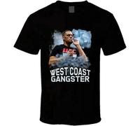 West Coast Gangster Nate Diaz Fighter Men's Black T-Shirt Unisex Tee L