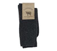 WEST COAST KNITWEAR Chaussettes fines en cachemire et laine mérinos super douces et chaudes pour femme, Anthracite, taille unique