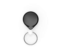 West Coast Manufacturing Company T-Reign Key-BAK Mini-Bak Bobine de fil rétractable avec câble en nylon 91,4 cm Pince de ceinture en acier et anneau