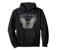 West Coast Motorcycles My Wheels My Rules Winged Bike Sweat à Capuche