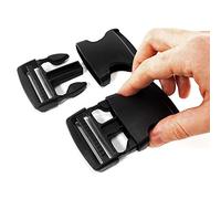 WEST COAST PARACORD - Boucles à dégagement latéral plat en plastique robuste - Résistantes à la casse - Extra épaisses de qualité militaire - Boucle de rechange pour sangle en nylon de 5,1 cm - Lot