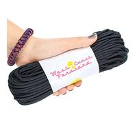West Coast Paracord Cordon de survie de type III à 7 brins résistant à la rupture de 250 kg - Fabriqué aux États-Unis - Plus de 30 couleurs au choix - Disponible en noir de 3, 7, 15, 304,8 m, 304,8 m