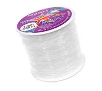 West Coast Paracord Cordon Magique Extensible de 1 MM - Couleur Claire - Longueur de 100 mètres - Cordon élastique pour la Fabrication de Bijoux