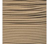 West Coast Paracord Paracorde 425 (3 mm) - 100 % nylon - pour tactique, artisanat, survie, utilisation générale - Marron clair - 7,6 m