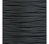West Coast Paracord Paracorde 425 (3 mm) 100 % nylon pour tactique, artisanat, survie, utilisation générale (noir, 3 m)