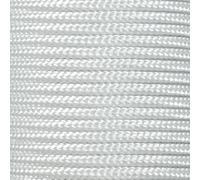 West Coast Paracord Paracorde 425 (3 mm) - 100 % nylon - Pour travaux manuels, survie, usage général (blanc, 3 m)