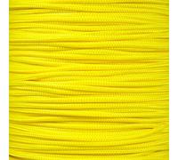 West Coast Paracord Paracorde de type II 325 à 3 brins en nylon certifié (jaune fluo, 3 mètres).