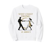 West Coast Swing #Addict Silhouette Couple Danse Sweatshirt