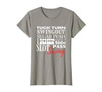 West Coast Swing Dance WCS Dancing Terms Dancer Ballroom T-Shirt, Femme, Ardoise, 3XL