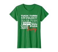 West Coast Swing Dance WCS Dancing Terms Dancer Ballroom T-Shirt, Femme, Vert Kelly, S
