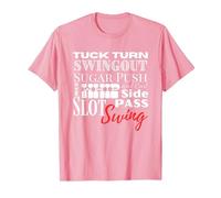West Coast Swing Dance WCS Dancing Terms Dancer Ballroom T-Shirt, Homme, Rose, 3XL