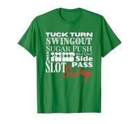 West Coast Swing Dance WCS Dancing Terms Dancer Ballroom T-Shirt, Homme, Vert Kelly, M