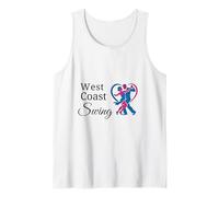 West Coast Swing Danse Couple Cœur Cadeau Danseur WCS Débardeur
