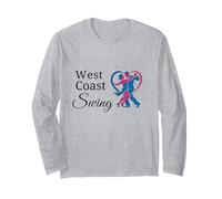 West Coast Swing Danse Couple Cœur Cadeau Danseur WCS Manche Longue