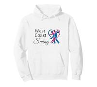 West Coast Swing Danse Couple Cœur Cadeau Danseur WCS Sweat à Capuche