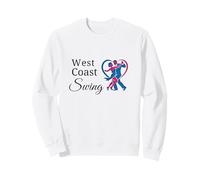 West Coast Swing Danse Couple Cœur Cadeau Danseur WCS Sweatshirt