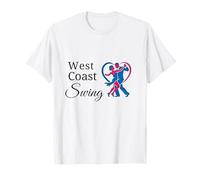 West Coast Swing Danse Couple Cœur Cadeau Danseur WCS T-Shirt