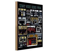 West Cork Pubs irlandais | Plaque décorative en bois de style rétro pour bar et maison | Idéal pour les collectionneurs et les amateurs de culture de pubs irlandais | 30 cm x 40 cm