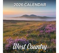 West Country 2026 Calendar: scenic rural charm and rolling countryside views of Southwest England