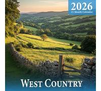 West Country 2026 Calendar: scenic rural charm and rolling countryside views of Southwest England
