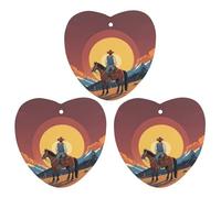 West Cowboy Lot de 3 désodorisants pour voiture, maison, bureau, style blanc