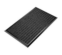 WEST&EAST Tapis d'entrée extérieur 55x90 cm, paillasson extérieur avec Bord en Aluminium Noir et revêtement en polypropylène, Tapis d'extérieur résistant à la Pluie, Tapis de Porte pour entrée