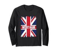 West Ham Angleterre avec Drapeau du Royaume-Uni Manche Longue