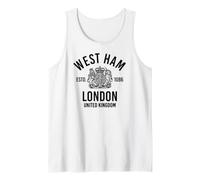 West Ham Banlieue de Londres Royaume-Uni Impression Noire Débardeur