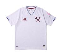 West Ham United Enfant New Balance 26/27 Away Youth Short Sleeve Jersey, Polyester, Taille YM