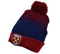 West Ham United F.C. West Ham Bonnet à Pompon Motif dégradé Chapeau, Bleu/Rouge, S Homme