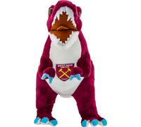 West Ham United FC - Jouet en peluche, "T-Rex" TA11617 (Taille unique) (Vin rouge/Bleu/Blanc)