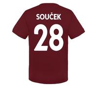 West Ham United FC Officiel - T-Shirt d'entraînement thème Football - avec Blason - garçon - Bordeaux Soucek - 12-13 Ans