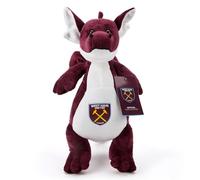 The Gift Scholars West Ham FC Dragon debout 33 cm sous licence officielle Jouet doux en peluche pour adultes et enfants