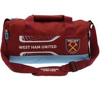 West Ham United FC - Sac de voyage, billet TA9622 (taille unique) (Rouge vin/bleu ciel/blanc)