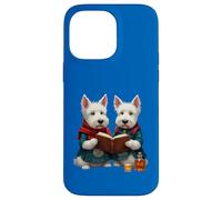West Highland Terriers Burns Livre de poésie et whisky Coque pour iPhone 14 Pro Max