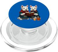 West Highland Terriers Burns Livre de poésie et whisky PopSockets PopGrip pour MagSafe