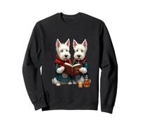West Highland Terriers lisant la poésie de Robert Burns Sweatshirt