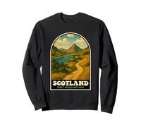 West Highland Way Scotland Trail Art Sweatshirt