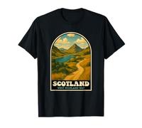 West Highland Way Scotland Trail Art T-Shirt