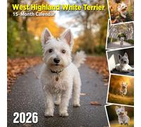 West Highland White Terrier 2026 Calendar: Bright and spunky little white terriers