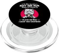West Highland White Terrier Best Dog Mom Funny Mothers Day PopSockets PopGrip pour MagSafe
