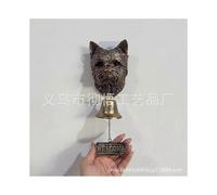 (West Highland White Terrier)Decorative Doorbell Shape Vintage Dog Welcome Door Bell Rustic Puppy Head