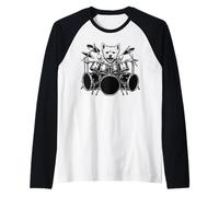 West Highland White Terrier jouant de la batterie pour les amoureux des chiens Manche Raglan